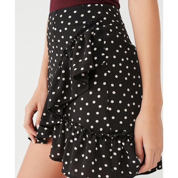 URBAN OUTFITTERS | Polka Dot Ruffle Mini Sz M - Picture 3 of 6